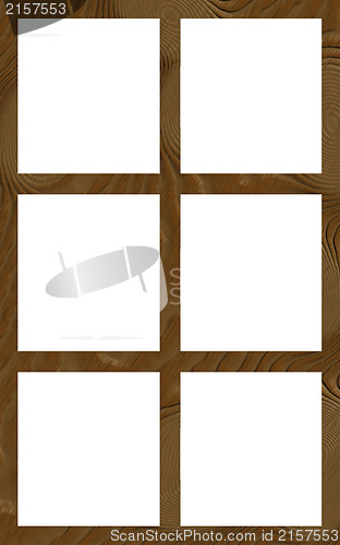 Image of Isolated Window Frame 6W Flat