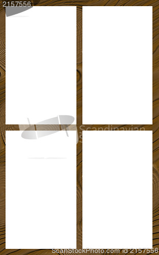 Image of Isolated Window Frame 4N Flat