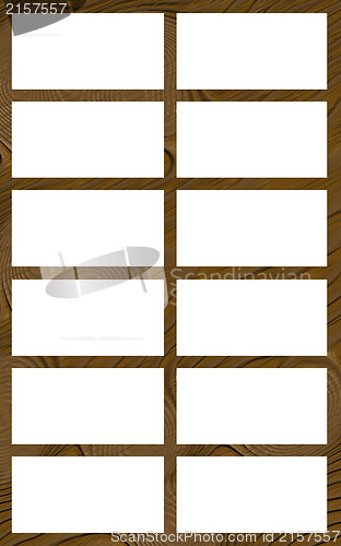 Image of Isolated Window Frame 12N Flat
