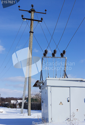 Image of Electric substation on the edge of the village