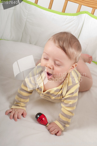 Image of Baby yawns