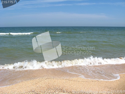 Image of panorama of the sea and the coast