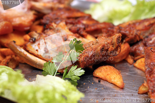 Image of bacon served on a plateau