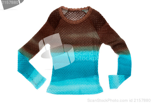Image of Women's knitted striped sweater