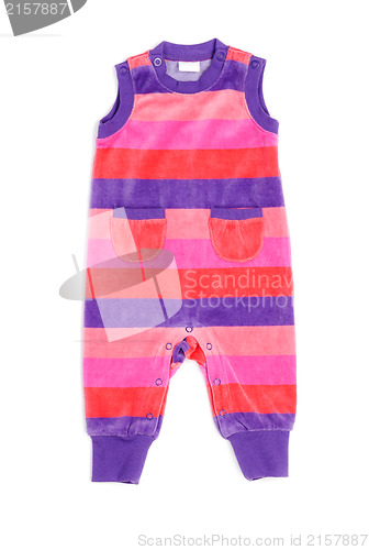 Image of Striped colored rompers