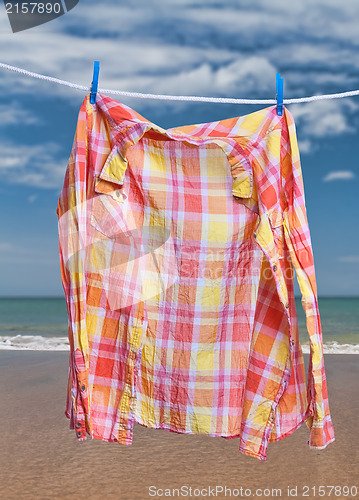 Image of Clothes for drying on a clothesline