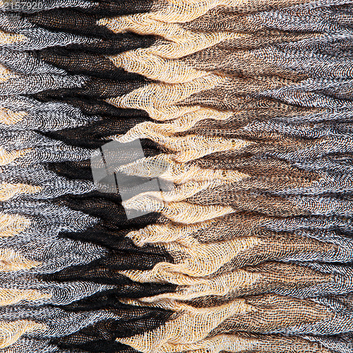 Image of Luxurious knit textured ruched fabric