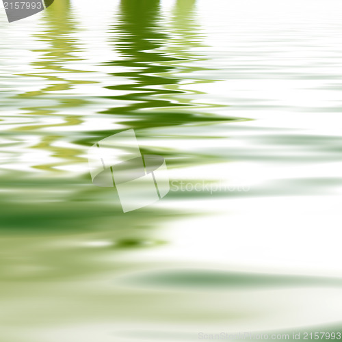 Image of Reflection of greenery in water