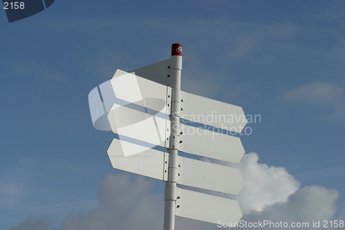 Image of blank signpost