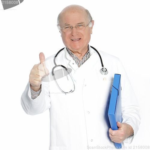 Image of Confident senior doctor or consultant