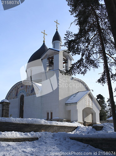 Image of church in winter