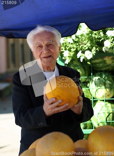 Image of Old man at the marketplace