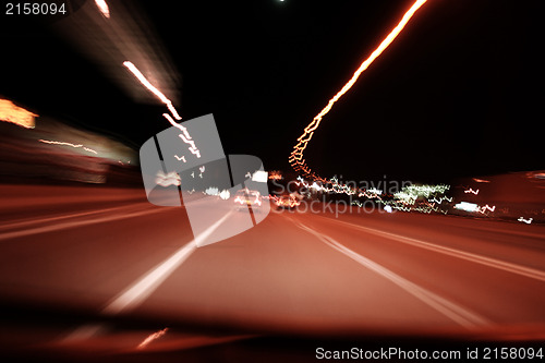 Image of Night on the road