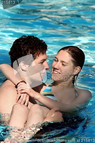 Image of Couple in the pool