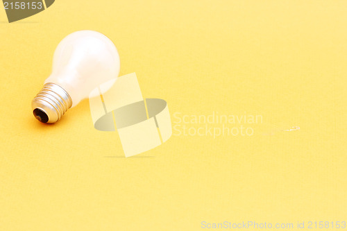 Image of Background with lit lightbulb