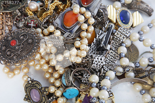 Image of Assorted pile of jewellery