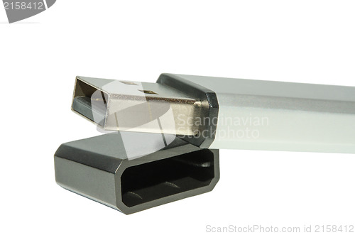 Image of USB Flash Drive isolated on white background