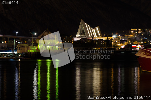 Image of Tromsø by night