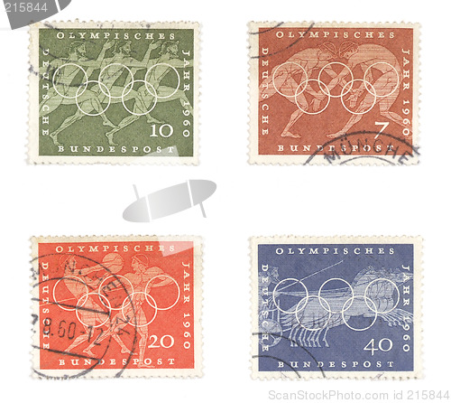 Image of German old stamps - olympic games