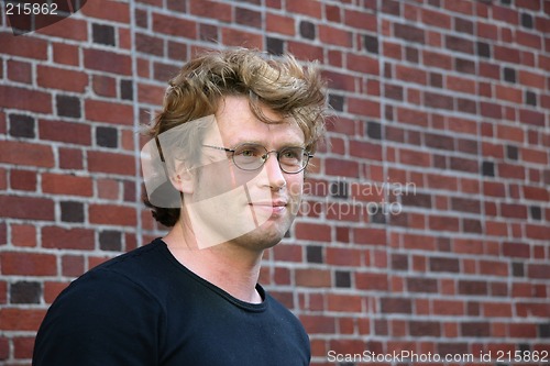 Image of Young man smiling