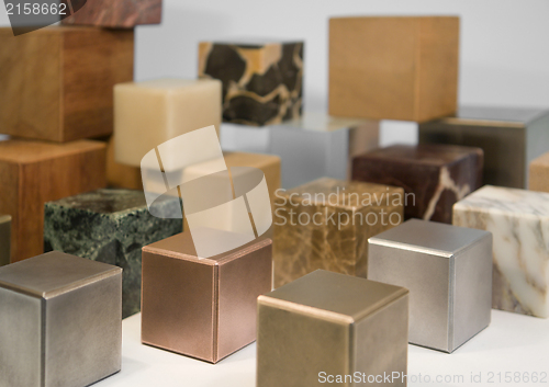 Image of various cubes