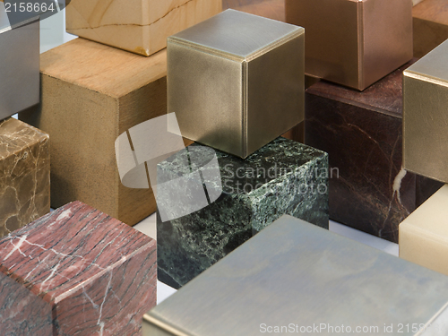 Image of various cubes