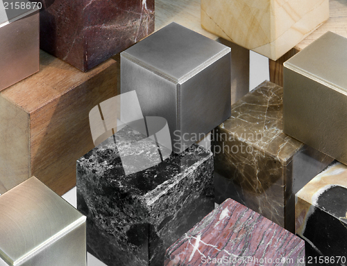 Image of various cubes