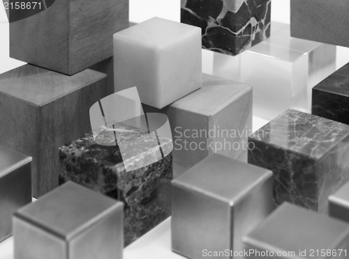 Image of various cubes