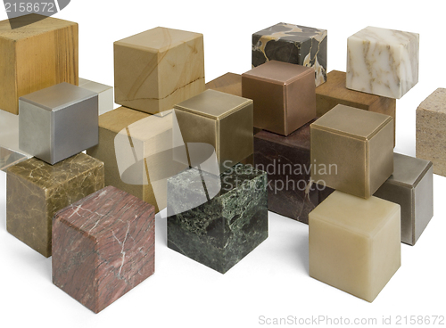 Image of various cubes