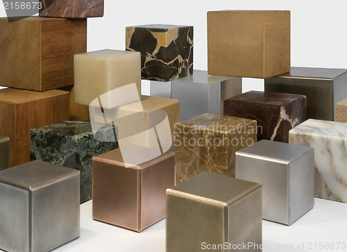 Image of various cubes