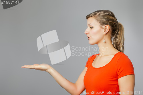 Image of woman presenting