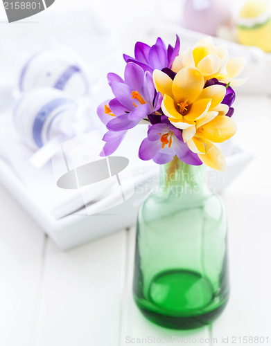 Image of Crocuses on the table