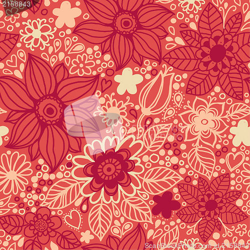 Image of Seamless texture with flowers