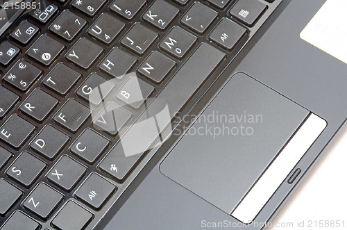 Image of Netbook keyboard and mouse
