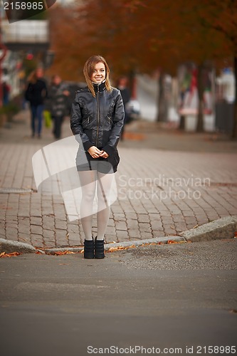 Image of Beautiful girl waiting