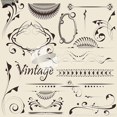 Image of vector set: design elements