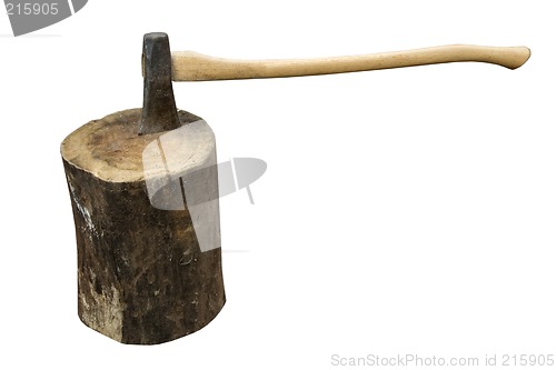 Image of Axe and Log