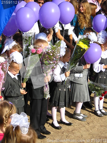 Image of children on a holiday of the 1st september