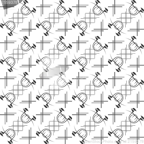 Image of Monochrome seamless pattern background