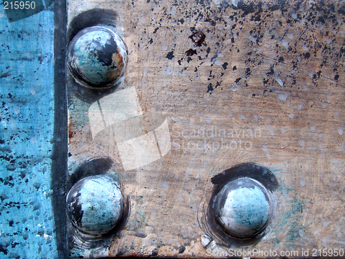 Image of Colorful bolts close-up