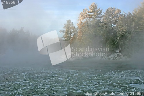 Image of icy river