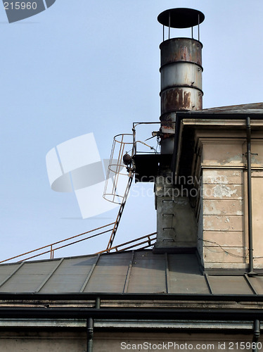 Image of Steel rusty chimney