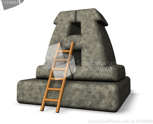 Image of stone letter h