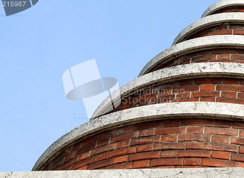 Image of Spiral brick building