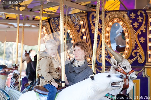 Image of family at the amusement park