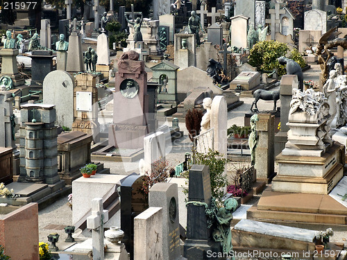 Image of Tombs and gravestones multitude