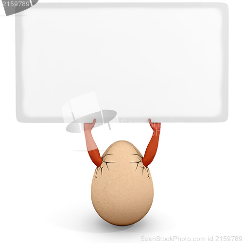 Image of Billboard egg hands