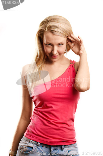 Image of Woman Looking on Camera