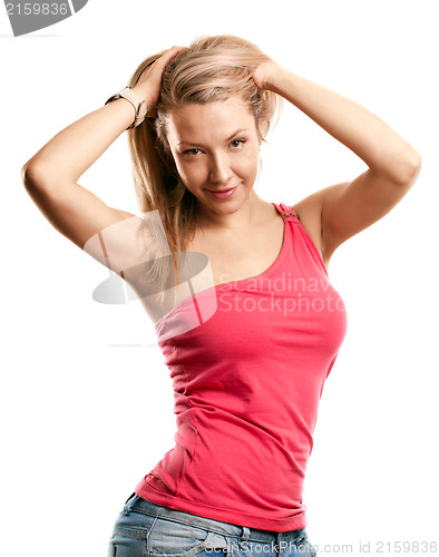 Image of Woman Looking on Camera