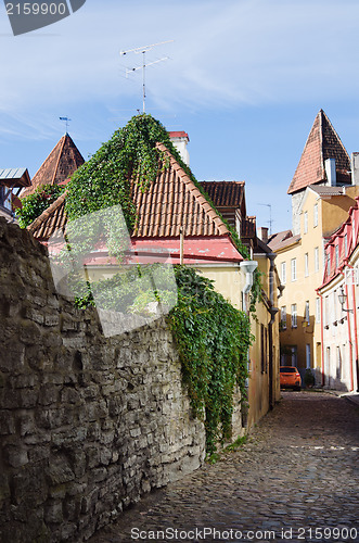 Image of Narrow street in the old town of Tallinn 